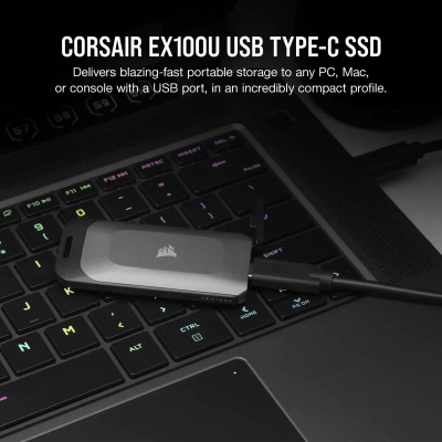 Накопитель SSD USB 3.2 1TB Corsair (CSSD-EX100U1TB)
