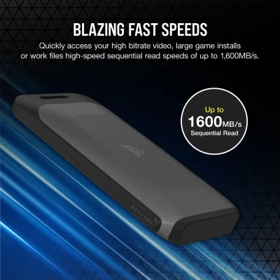 Накопитель SSD USB 3.2 2TB Corsair (CSSD-EX100U2TB)