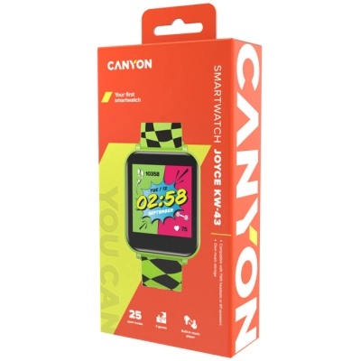 Смарт-часы Canyon Joyce KW-43 DUAL BT Music Green (CNE-KW43YB)