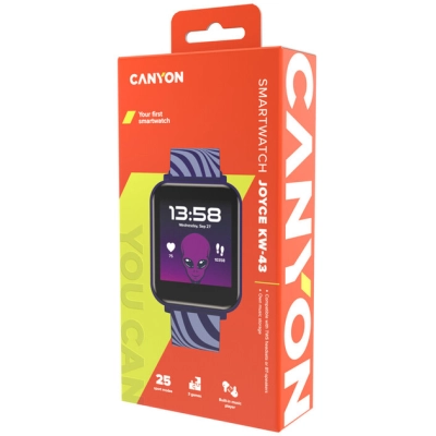 Смарт-часы Canyon Joyce KW-43 DUAL BT Music Blue (CNE-KW43BL)