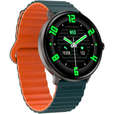Смарт-часы Canyon Jacky SW-69 Green Orange (CNS-SW69BG)