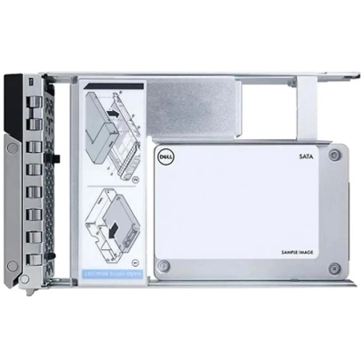 Накопитель SSD для сервера Dell 480GB SSD SATA RI 6Gbps 512e 2.5in w/3.5in CUS Kit (345-BDZB)