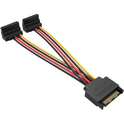 Кабель питания Serial ATA Male to 2xSATA Female Vention (KDBBB)