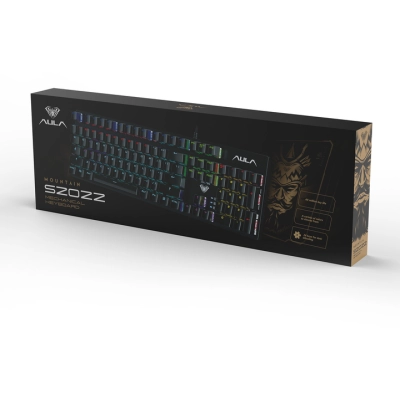 Клавиатура Aula S2022 KRGD Blue Hot-Swap USB UA Black (6948391202235)