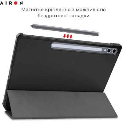 Чехол для планшета AirOn Premium Samsung Galaxy tab S10 Plus 12.4 2024 + film Black (4822356758483)