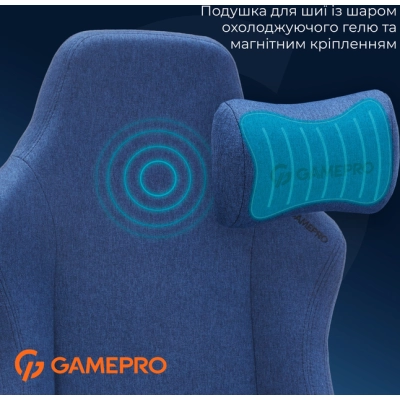 Кресло игровое GamePro FGC750DB Size L Fabric Dark Blue (FGC750DB)