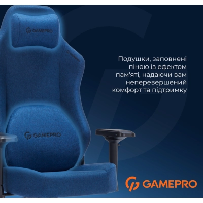 Кресло игровое GamePro FGC750DB Size L Fabric Dark Blue (FGC750DB)