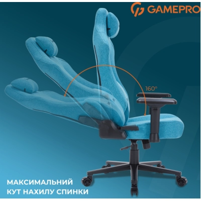 Кресло игровое GamePro FGC750LB Size L Fabric Light Blue (FGC750LB)