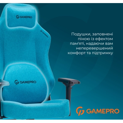 Кресло игровое GamePro FGC750LB Size L Fabric Light Blue (FGC750LB)