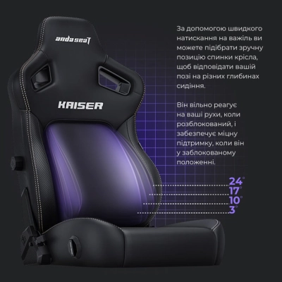 Кресло игровое Anda Seat Kaiser 4 PVC Size XL Orange (AD12YDDC-XLL-20-O-PV/C)