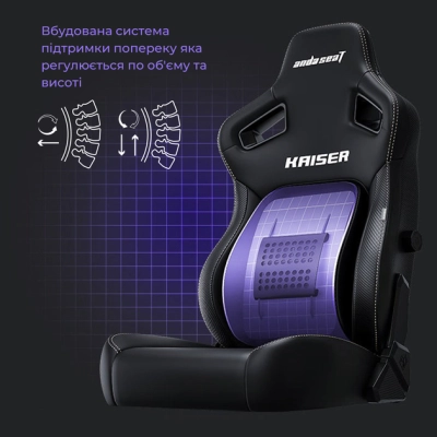 Кресло игровое Anda Seat Kaiser 4 PVC Size L Violet (AD12YDDC-L-20-V-PV/C)