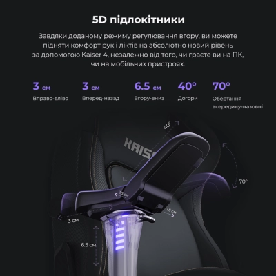 Кресло игровое Anda Seat Kaiser 4 PVC Size L Violet (AD12YDDC-L-20-V-PV/C)