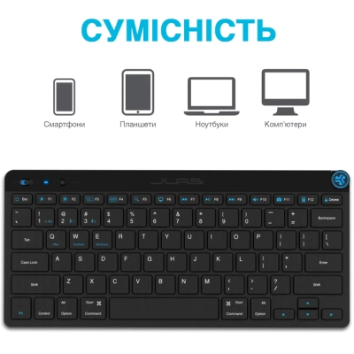 Клавиатура Jlab GO Bluetooth/Wireless Black (IEUKGOKEYBRBLK4)