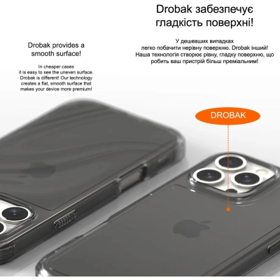 Чехол для мобильного телефона Drobak Acrylic Case with Airbag для Apple iPhone 15 Pro (949406)