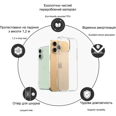 Чехол для мобильного телефона Drobak Acrylic Case для Apple iPhone 14 (949413)