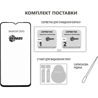 Стекло защитное Dengos Full Glue OPPO A3X (black) (TGFG-377)