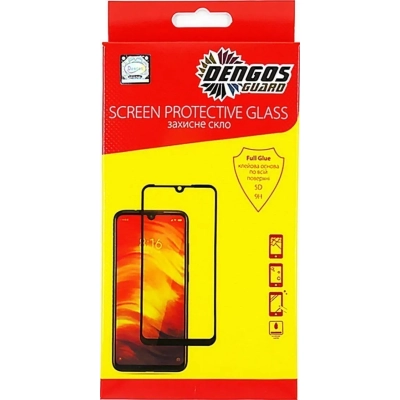 Стекло защитное Dengos Full Glue OPPO A40 (black) (TGFG-376)