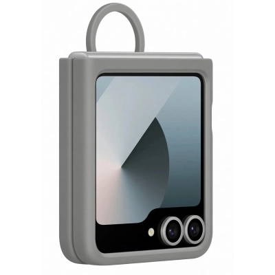 Чехол для мобильного телефона Samsung Silicone Cover with Ring Samsung Galaxy Flip 6 Gray (EF-PF741TJEGUA)