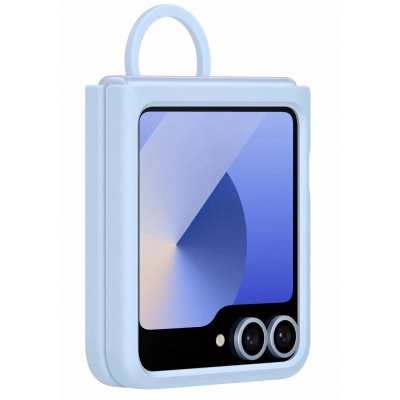 Чехол для мобильного телефона Samsung Silicone Cover with Ring Samsung Galaxy Flip 6 Blue (EF-PF741TLEGUA)