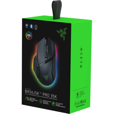 Мышка Razer Basilisk V3 Pro 35K Wireless/Bluetooth Black (RZ01-05240100-R3G1)