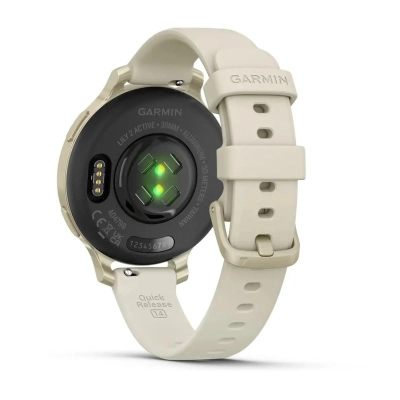 Смарт-часы Garmin Lily 2 Active, Lunar Gold/Bone, Silicone, (010-02891-00)