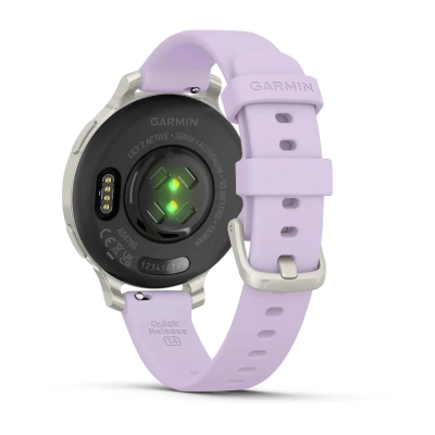 Смарт-часы Garmin Lily 2 Active, Silver/Jasmine Purple, Silicone, (010-02891-01)