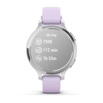 Смарт-часы Garmin Lily 2 Active, Silver/Jasmine Purple, Silicone, (010-02891-01)
