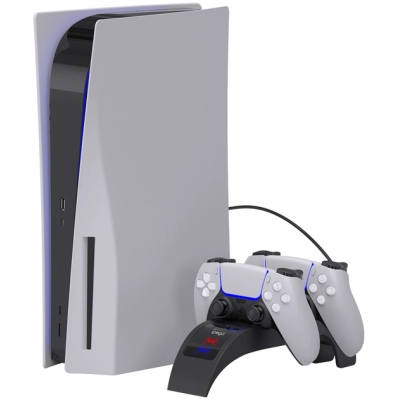 Зарядное устройство iPega PG-P5016 Для геймпадів DualSense PS5 Sony PlayStation 5 Black (PG-P5016)