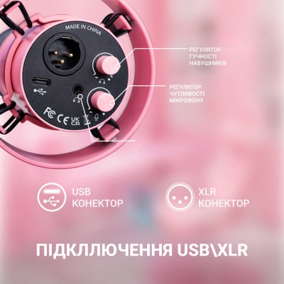 Микрофон Fifine T688P USB/XLR Pink (T688P)