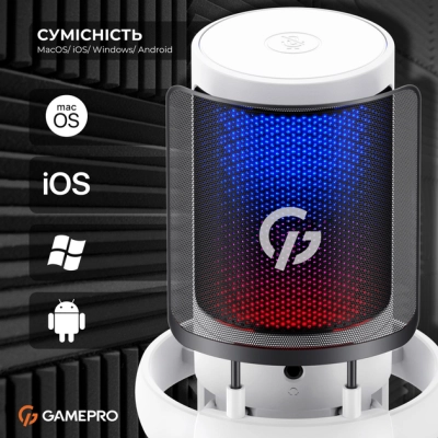 Микрофон GamePro UGM105W White (UGM105W)