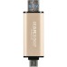 USB флеш накопитель Transcend 128GB JetFlash 930 Gold-Black USB 3.2/Type-C (TS128GJF930C)