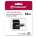 Карта памяти Transcend 64GB microSDXC class 10 UHS-I U3 A2 (TS64GUSD340S)