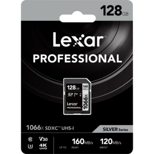 Карта памяти Lexar 128GB SDXC class 10 UHS-II V30 U3 1066x (LSD1066128G-BNNNG) Карта памяти Lexar 128GB SDXC class 10 UHS-II V30 U3 1066x (LSD1066128G-BNNNG)