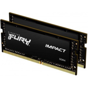 Модуль памяти для ноутбука SoDIMM DDR4 32GB (2x16GB) 2666 MHz FURY Impact Kingston Fury (ex.HyperX) (KF426S16IBK2/32)