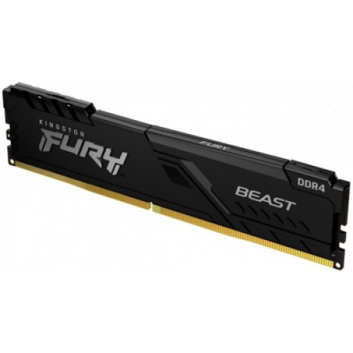 Модуль памяти для компьютера DDR4 16GB 2666 MHz FURY Beast Black Kingston Fury (ex.HyperX) (KF426C16BB/16)