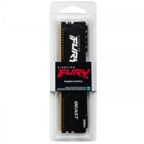 Модуль памяти для компьютера DDR4 16GB 2666 MHz FURY Beast Black Kingston Fury (ex.HyperX) (KF426C16BB/16)