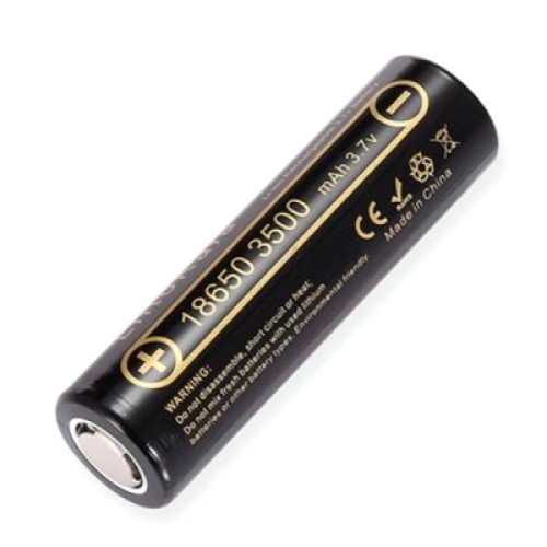 Аккумулятор 18650 3500mAh Li-Ion, (3550-3650mah), 3.7V (2.75-4.2V), Blac Liitokala (Lii-35A)