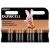 Батарейка Duracell AAA лужні 10 шт. в упаковці (5002509/5006462)