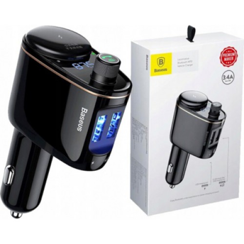 FM модулятор Baseus Lokomotive S-06 Black (CCALL-RH01)