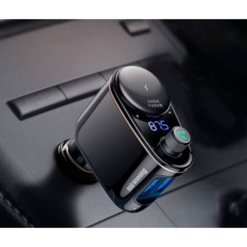 FM модулятор Baseus Lokomotive S-06 Black (CCALL-RH01)