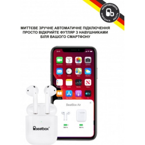 Наушники BeatBox PODS AIR 2 Wireless Charging White (bbpair2wcw)