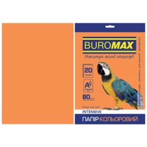 Бумага Buromax А4, 80g, INTENSIVE orange, 20sh (BM.2721320-11)