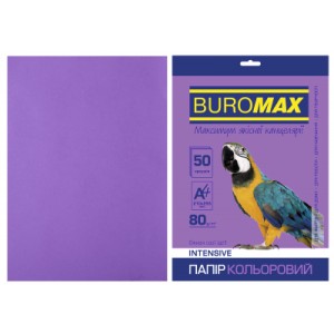 Бумага Buromax А4, 80g, INTENSIVE violet, 50sh (BM.2721350-07)