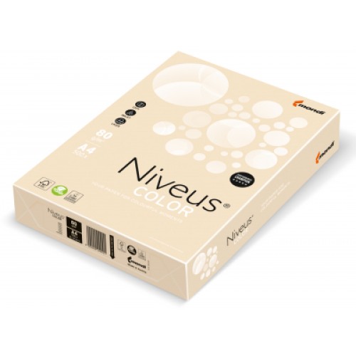 Бумага Mondi Niveus COLOR Pastel cream A4, 80g, 500sh (A4.80.NVP.CR20.500)