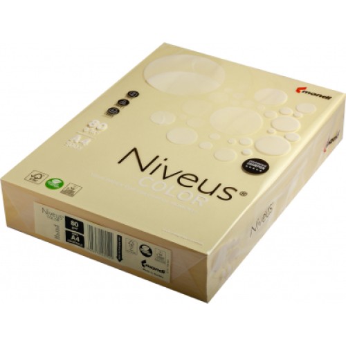 Бумага Mondi Niveus COLOR Pastel Yellow A4, 80g, 500sh (A4.80.NVP.YE23.500)