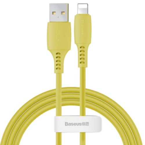Дата кабель USB 2.0 AM to Lightning 1.2m 2.4A yellow Baseus (CALDC-0Y)