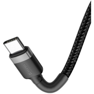 Дата кабель USB-C to USB-C 2.0m USB 3.1 3A grey-black Baseus (CATKLF-HG1)