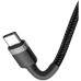 Дата кабель USB-C to USB-C 2.0m USB 3.1 3A grey-black Baseus (CATKLF-HG1)