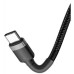 Дата кабель USB-C to USB-C 2.0m USB 3.1 3A grey-black Baseus (CATKLF-HG1)