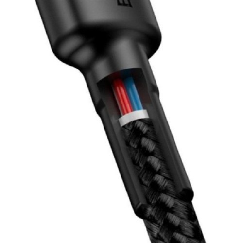 Дата кабель USB-C to USB-C 2.0m USB 3.1 3A grey-black Baseus (CATKLF-HG1)